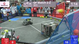 VEX Worlds 2016 - VRC MS Spirit - QF 2-2 (7268A 2148A 394) 235 vs 235 (7903A 169X 7756A)