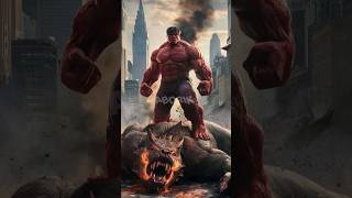 RED HULK vs thanos (Revenge for The hulk)#trendingshorts #edit #marvel #dc #aven