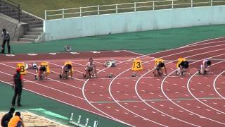 第66回出雲陸上競技大会 YOSHIOKAスプリント男子100m 10.59(-2.4) Kazuma Oseto 1st