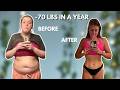 How I Lost 70 lbs Naturally in a Year | Weight Loss Transformation Story | Before & After Pictures