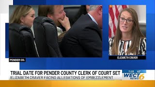 Pender County clerk of court trial scheduled for February