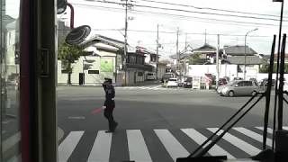 【Uターン・後退あり】京阪淀駅13:07→JR駅前通り行13:27？ 通常JR長岡京終点  W-1121  三菱車 2017-11/12