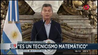 Macri y las jubilaciones: \