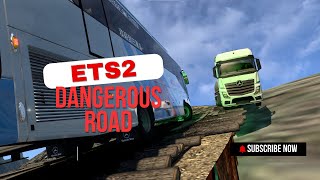 DANGEROUS ROAD | BUS MOD | Euro Truck Simulator 2 | Gameplay🚚