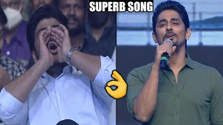 Hero Siddharth Sing A Bommarillu Movie Song At Maha Samudram Pre Release Event | Friday Poster