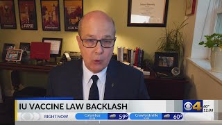 IU vaccine law backlash