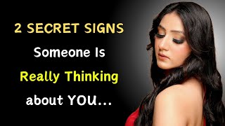 2 SECRET Signs Someone is Really THINKING About You.. | Psychology Facts