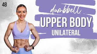 🔥 UNILATERAL UPPER BODY Workout | SUPERSETS | STRONG SUMMER DAY 48