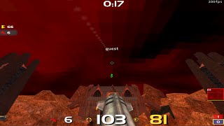 Quake announcer: Holy sh*t !!! (mid-air rocket :D)