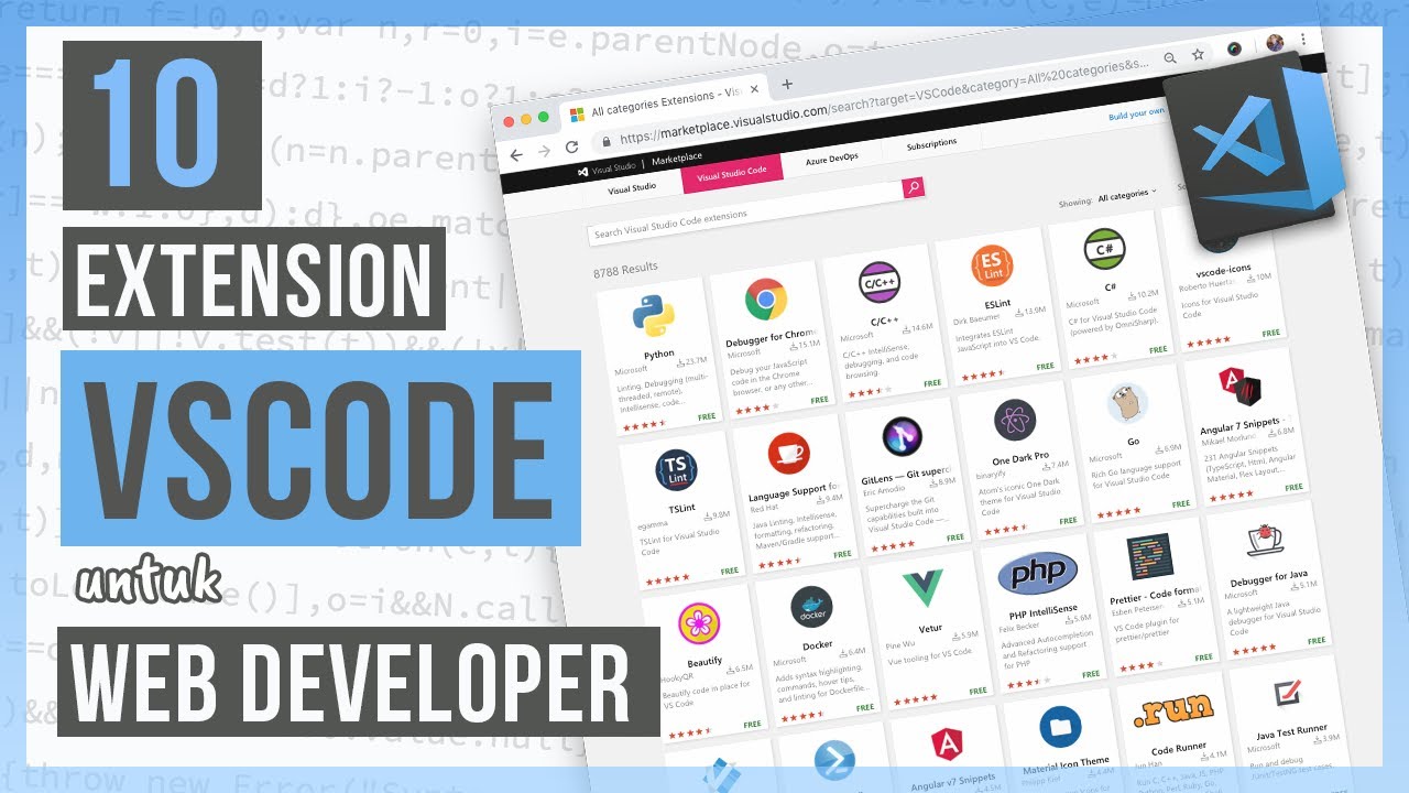 10 Extension Visual Studio Code Vscode Untuk Web Developer Pemula