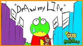 Draw My Life - Gus the Gummy Gator animated family fun kids pretend playtime cartoon!