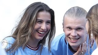 Haaland and his girlfriend Isabel 🥰 #football #mancity #couple #haaland #isabel #norway #news
