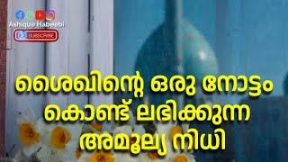 ശൈഖിന്റെ ഒരു നോട്ടം കൊണ്ട് ലഭിക്കുന്ന അമൂല്യ നിധി | Sufi Malayalam Speech.