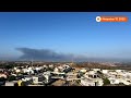 gaza time lapse shows strikes over 48 hours