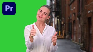 How to Remove Green Screen in Premiere Pro 2021 IN SECONDS