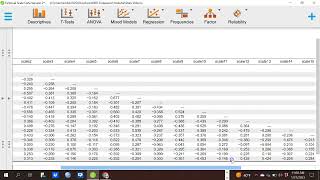 Basic Pearson and Spearman Correlations in JASP