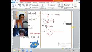 Operaciones combinadas con fracciones (2) - Aritmética - 4to grado de primaria B