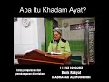 Khadam Ayat - percaya kepada amalan