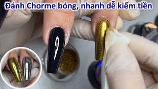 Từng bước đánh Chrome bóng, đẹp, dễ kiếm tiền | JadeTang Nailsjobs