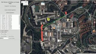 Plot a list of GPS positions on Google Maps and draw trajectory.