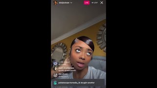 Skai Jackson talks about being friends with Kai Cenat & getting a NEW PC | IG LIVE (5/1/23)