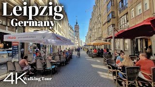 Leipzig, Germany Summer Walking Tour 2023 - 4K UHD