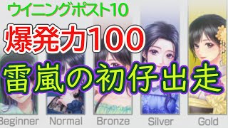 【ウイニングポスト10】爆発力100の雷嵐初仔〖水着衣装を貰いにオンライン大会へ出走〗能力はどうなのか！？