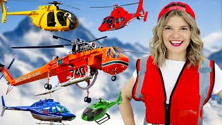 Helicopters for Kids | Fire Helicopter, Police Helicopter, Rescue Helicopter for Kids | Speedie DiDi