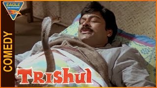 Trishul Hindi Dubbed Movie || Chiranjeevi Funny Comedy Scene || Eagle Hindi Movies