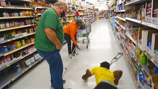 Falling with Crutches Prank!