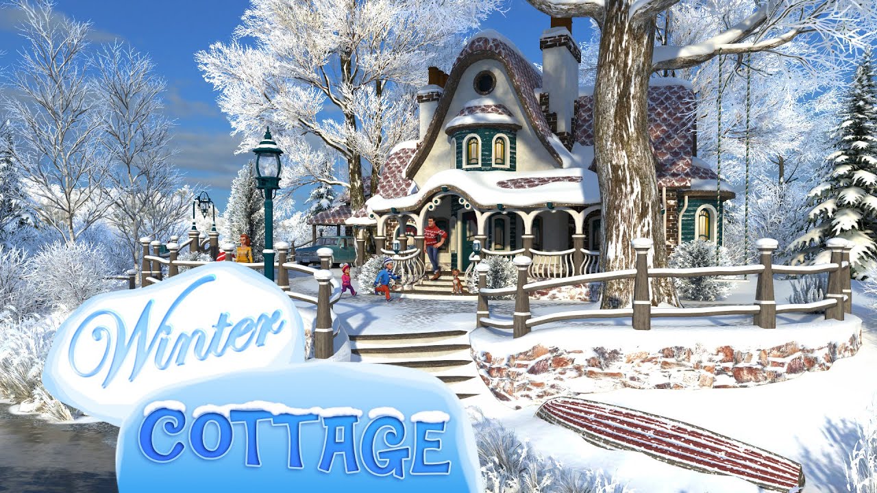 Cozy Winter Cottage Screensavers Cozy Christmas Cottage Decorated With