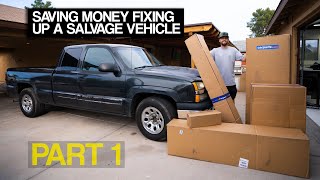 Rebuilding a Silverado: Fixing the Salvage Damage (Part 1 of 2)