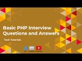 Top 50 Basic PHP Interview Questions and Answers in 2020 with Examples | Tech Tutorials