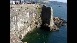 Tombstoning on plymouth hoe Brave or Bonkers you decied