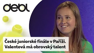 České juniorské finále v Paříži. Má neskutečný talent, chválí Valentovou Bouzková