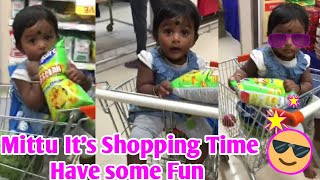 Mittu having fun in shopping