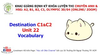 DESTINATION C1&C2 - UNIT 22 (E, F, G, H, I)