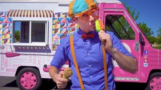 Blippi Visits an Ice Cream Truck | Math and Simple Addition for Children