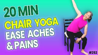 20 Min Chair Yoga To Help You Walk Better (perfect for seniors)