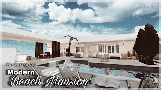 BLOXBURG | Modern Beach Mansion | No-Gamepass | House Speedbuild