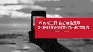 2021美業FB廣告實戰 05.商業工具-自訂廣告受眾(用我們收集到的族群來投放廣告)