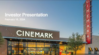 Cinemark Holdings CNK Q4 2023 Earnings Presentation