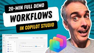 NEW Workflows Feature In Copilot Studio (20-Min Full Demo)