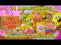 24 JAM MUKBANG MAKANAN SPONGEBOB ?! MAKAN KRUSTY KRAB SAMA UBUR UBUR 😱 🍔🍟🍕