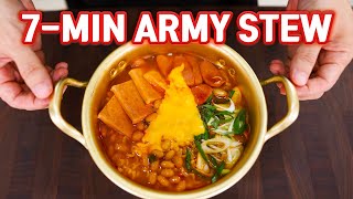 7 Minute Korean Army Stew that Even a College Student Can Make! l Budae Jjigae Recipe
