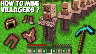 How to MINE VILLAGER AND GET RAREST ARMOR in Minecraft ? SUPER SECRET ARMOR !