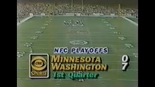 1982 NFC Super Bowl Tournament Round 2 - Vikings vs. Redskins