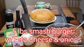 5lbs smash burger.....check out my channel  @MohawkMyke #shortvideo #tiktok  #food