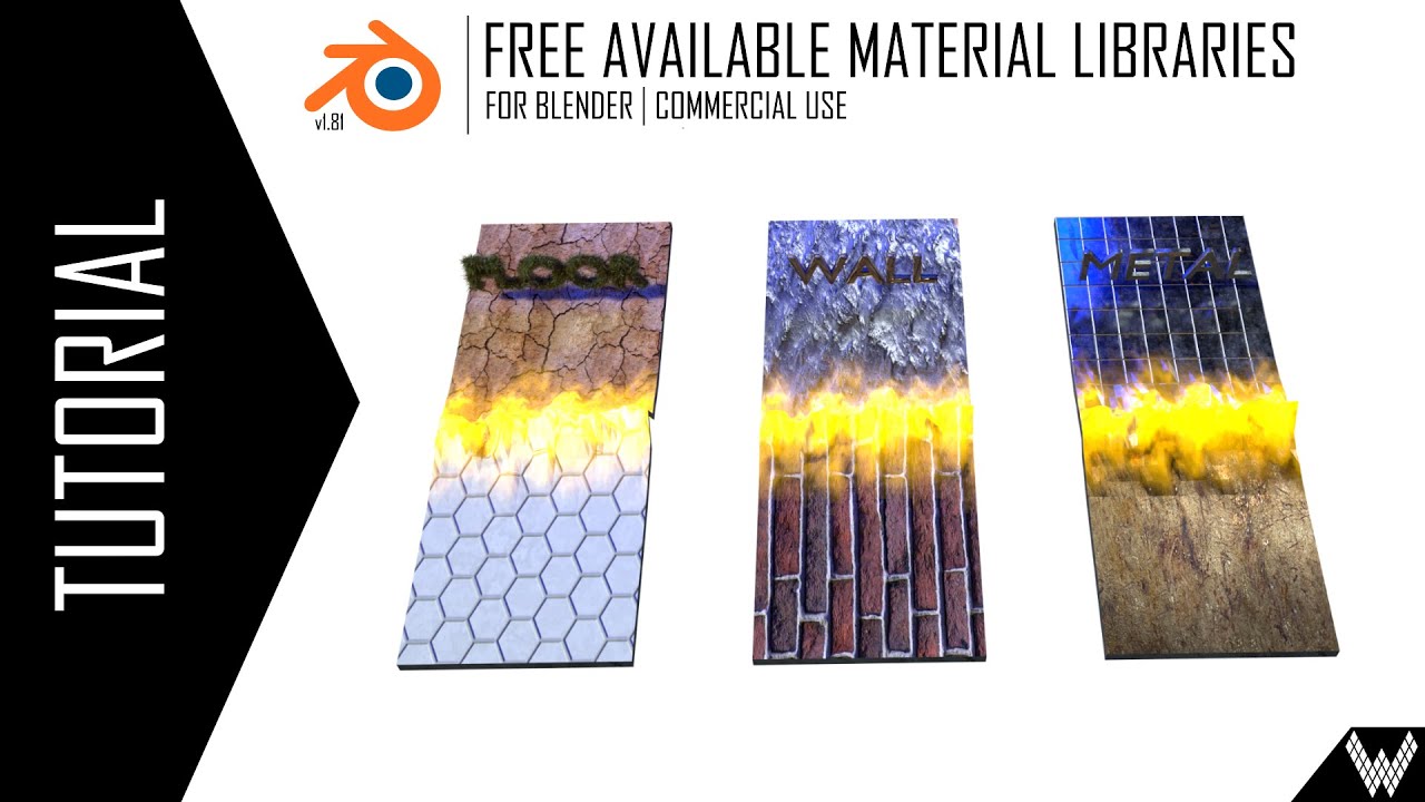 Free Available Material Libraries For Blender - YouTube