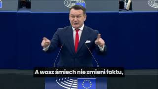 Debata w Parlamencie Europejskim. D. Tarczyński ostro do Webera i von der Leyen